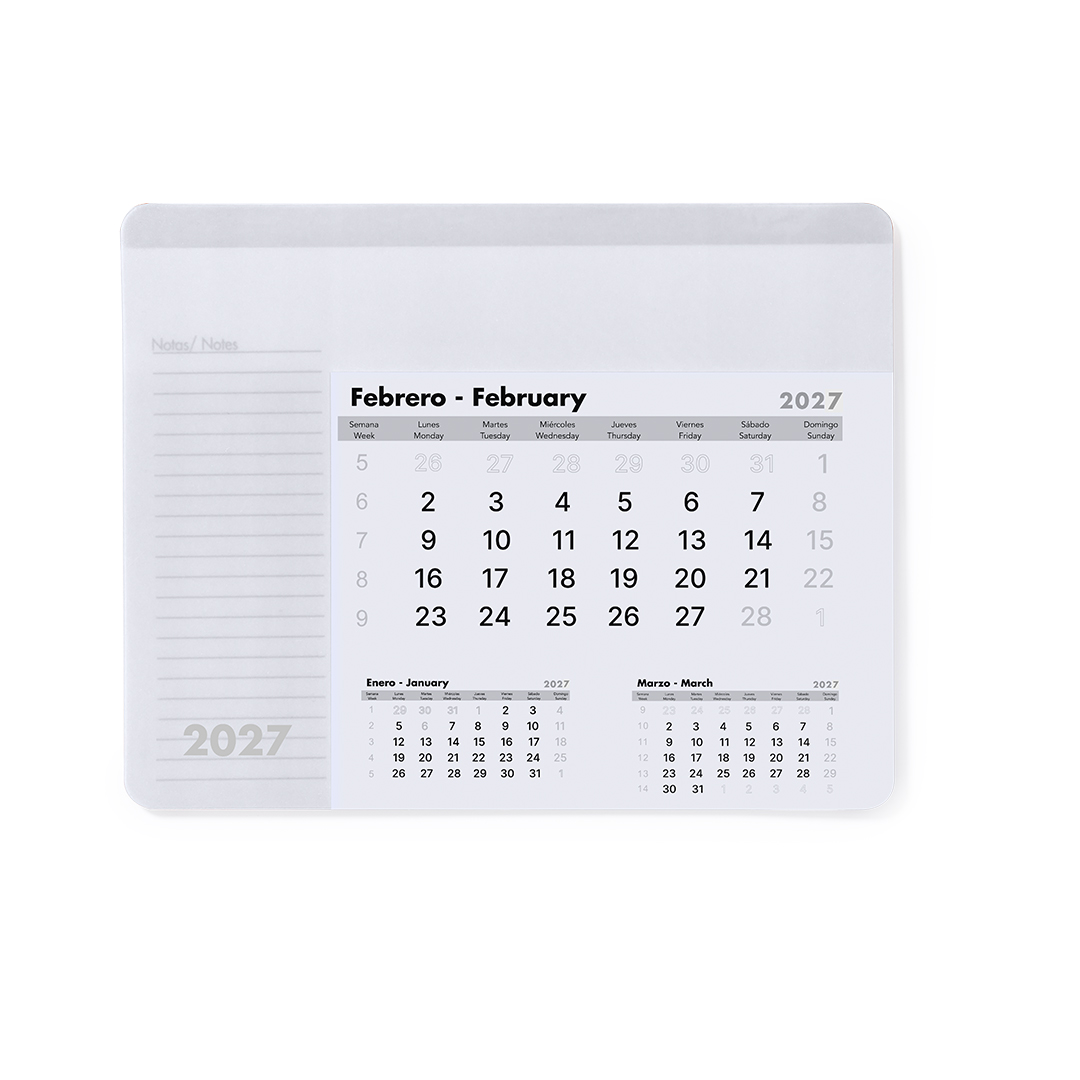 Tapis Souris Calendrier Rendux