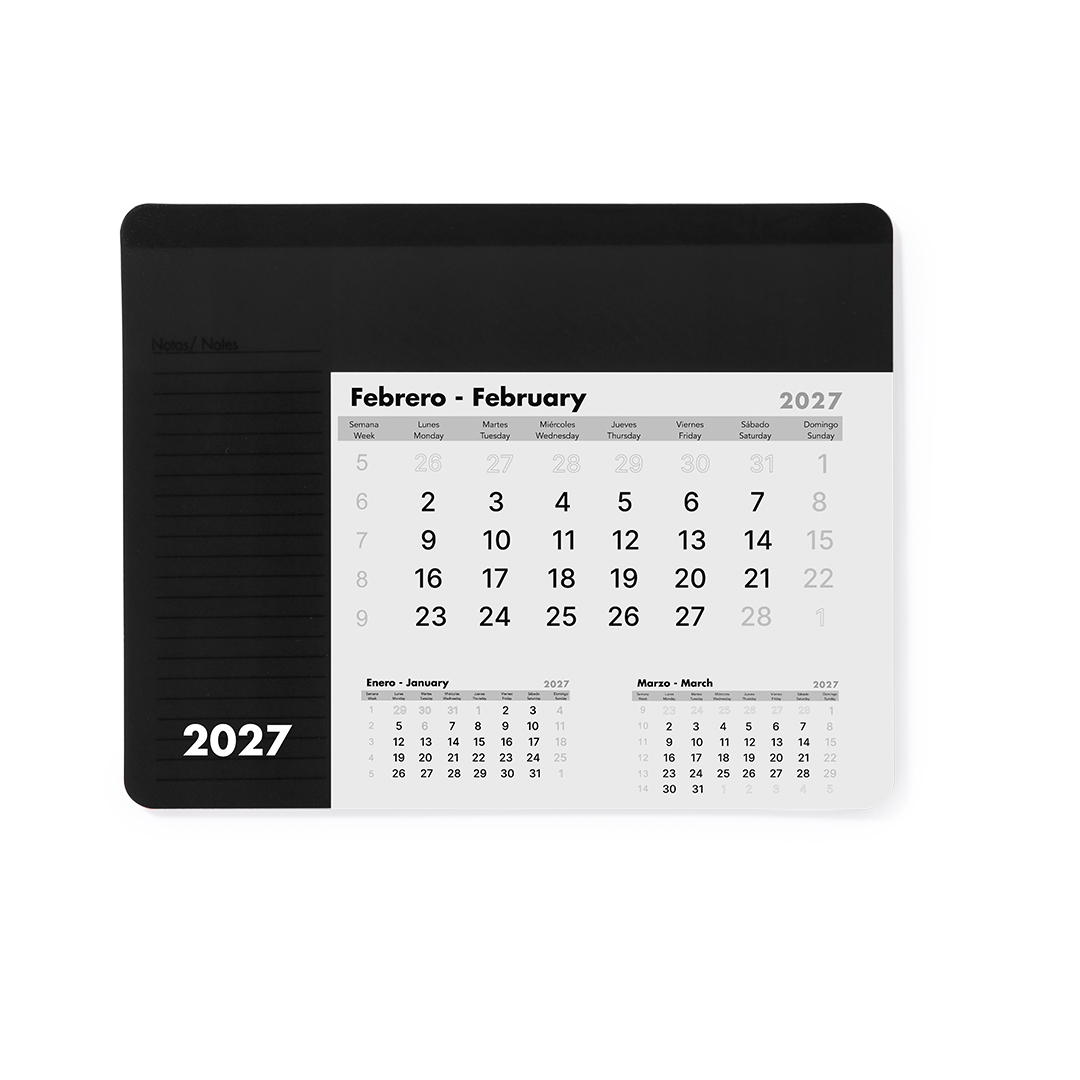 Tapis Souris Calendrier Rendux