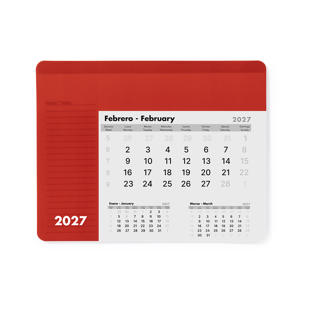 Tapis Souris Calendrier Rendux