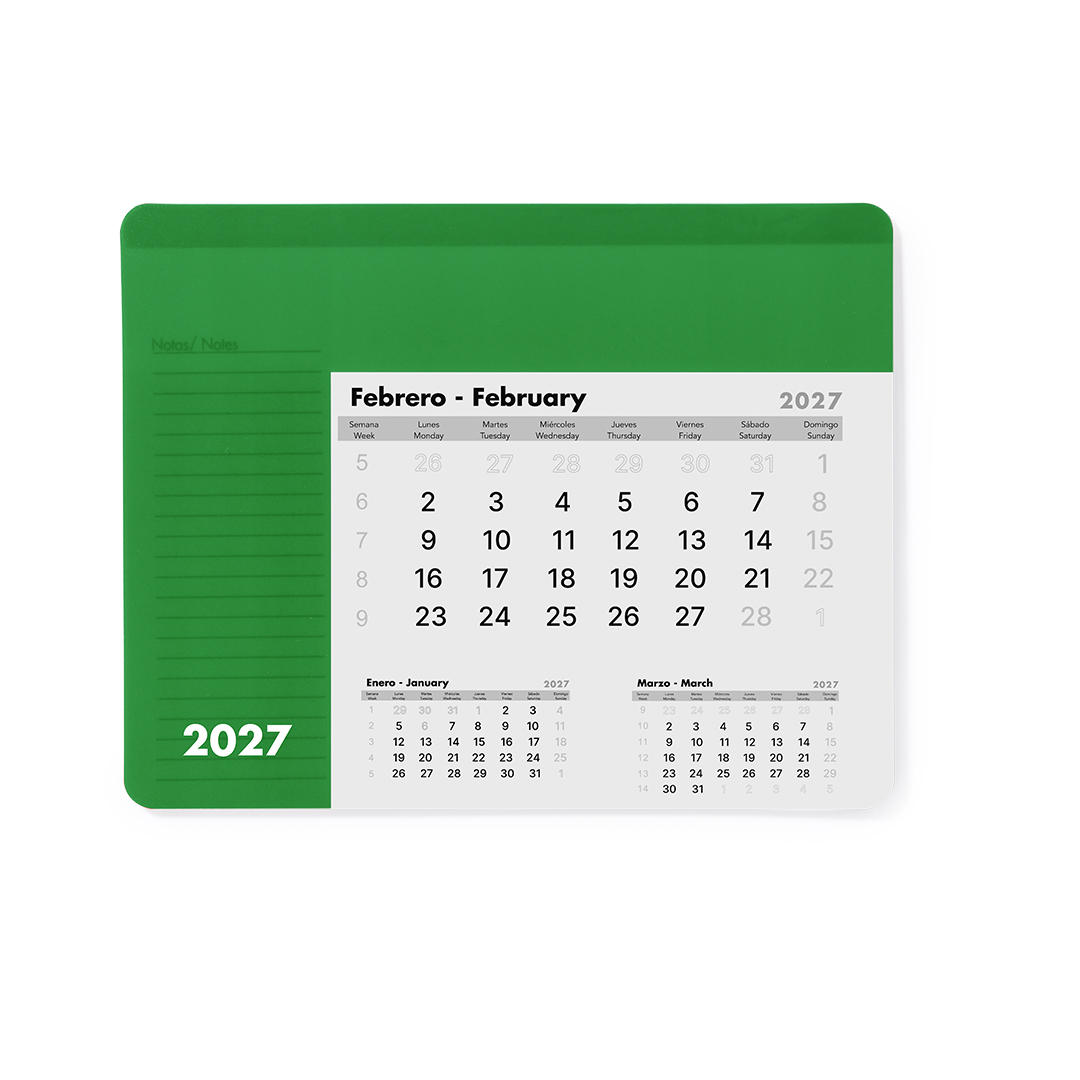 Tapis Souris Calendrier Rendux