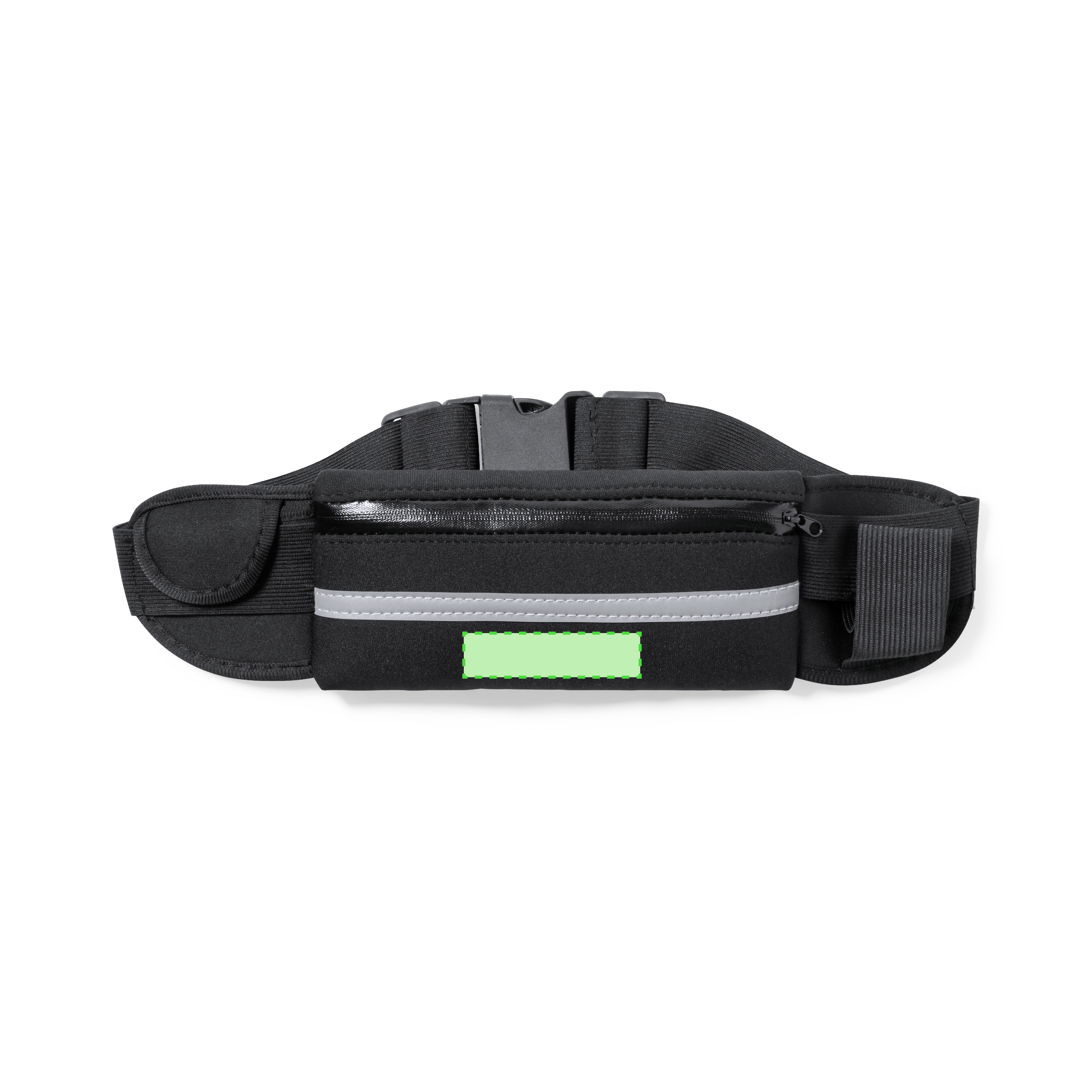 Poche avant zippée sous