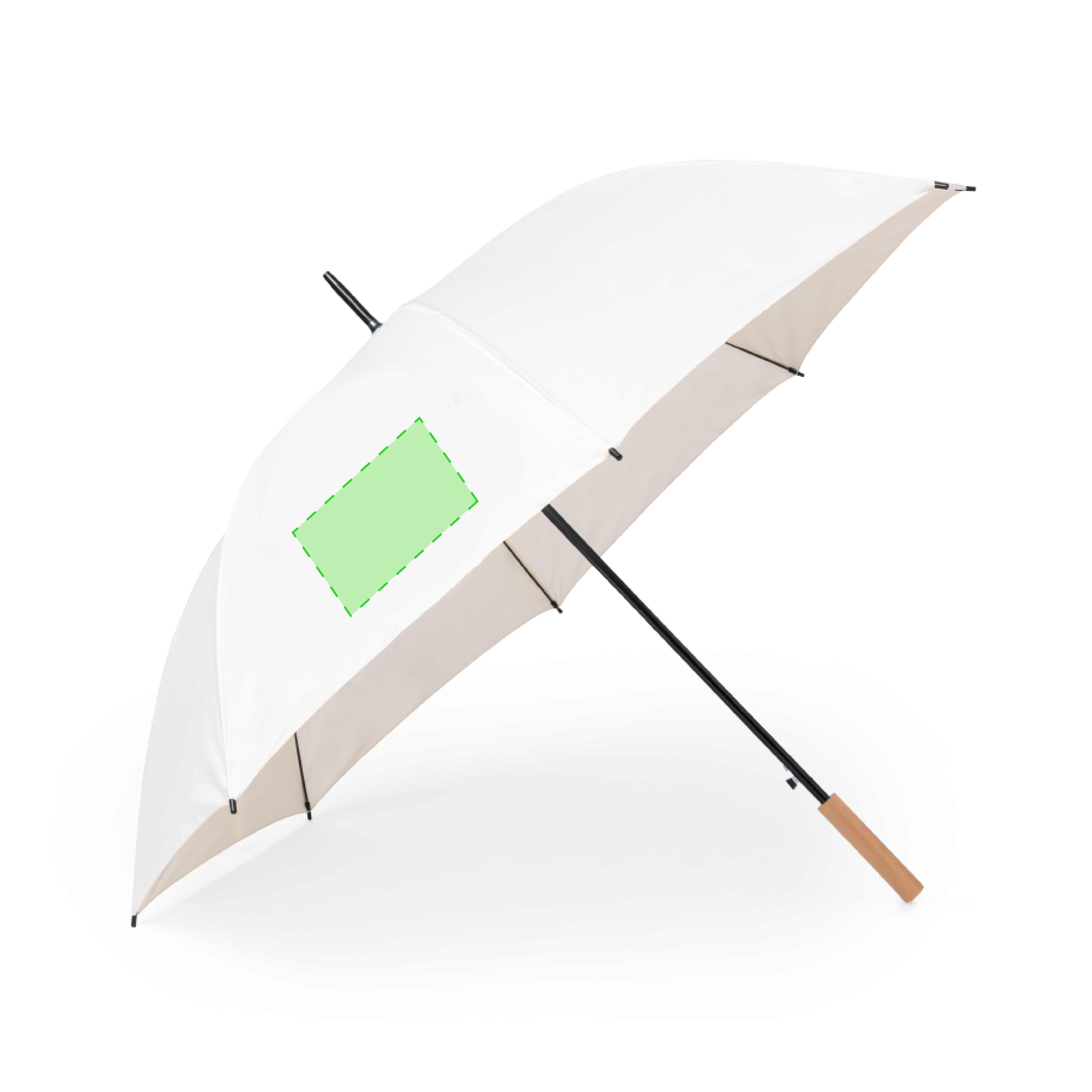Dans un parapluie de panneau