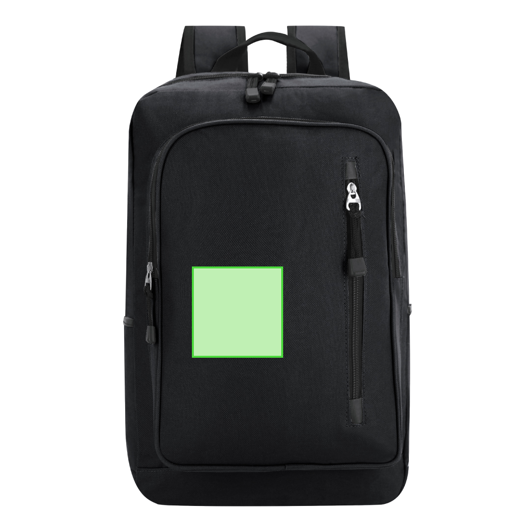 Au-dessus de la poche. Sac déplié