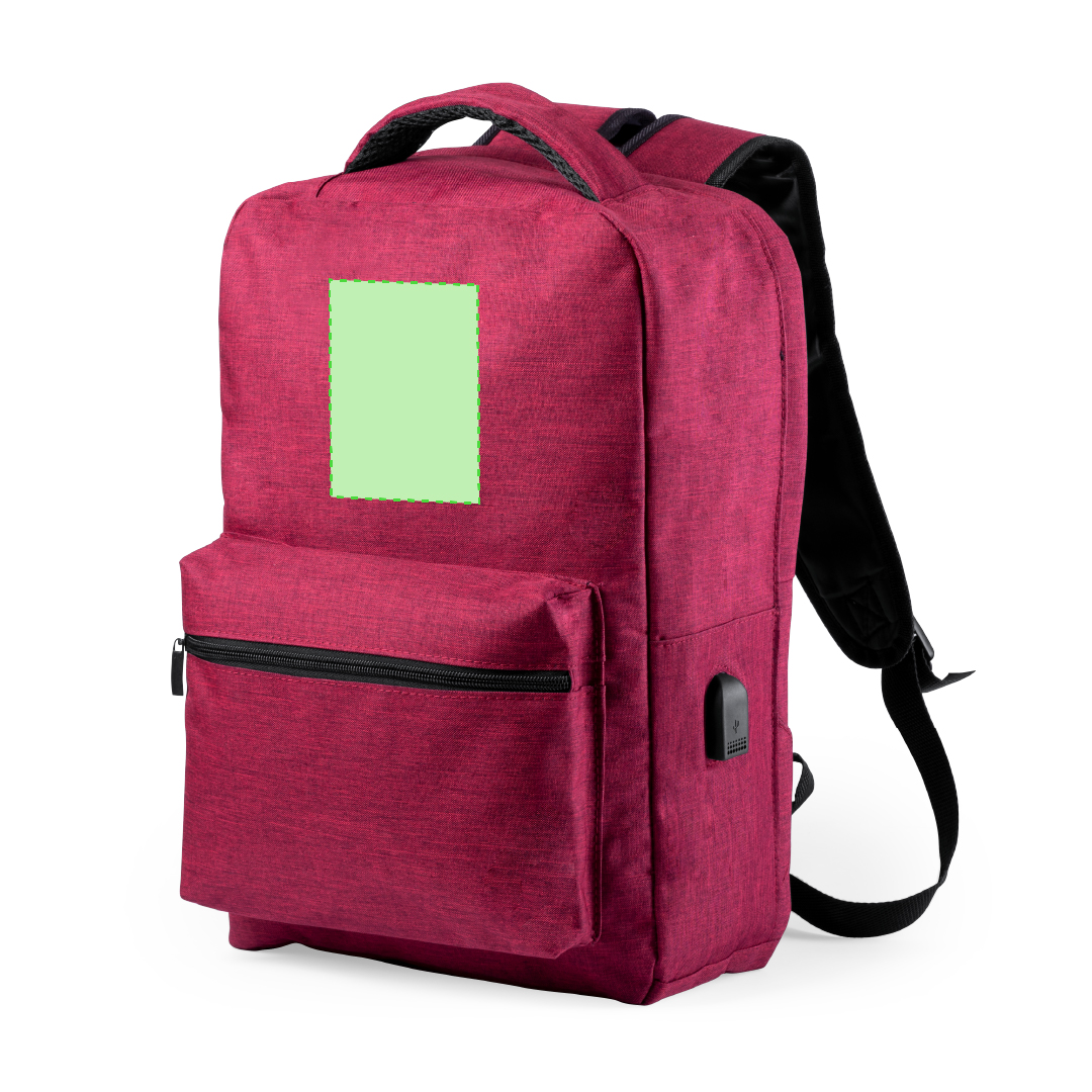 Au-dessus de la poche. Sac déplié